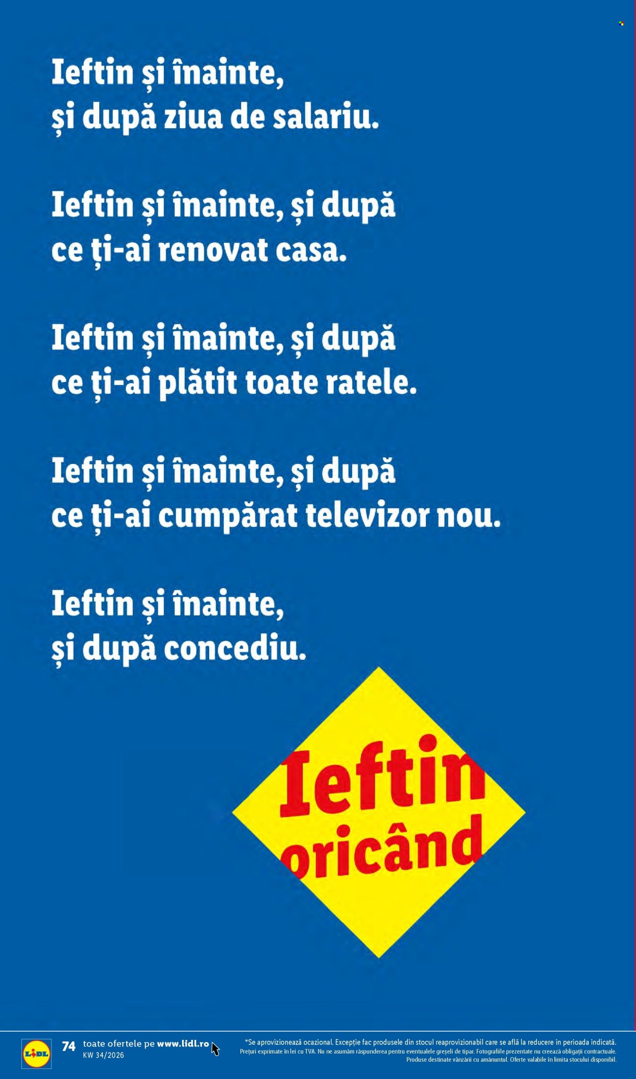 Catalog Lidl - 17.08.2026 - 23.08.2026. Pagina 74