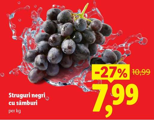 Struguri negri cu sâmburi