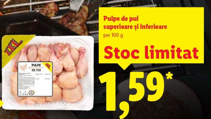 Pulpe de pui superioare și inferioare