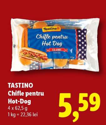 TASTINO Chifle pentru Hot Dog