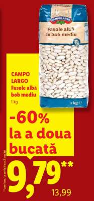 Campo Largo Fasole albă bob mediu