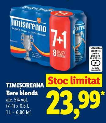 TIMIŞOREANA Bere blondă