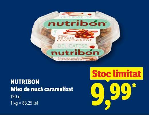 NUTRIBON Miez de nucă caramelizat
