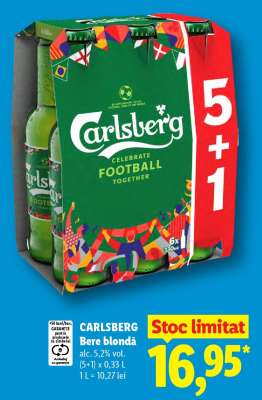 CARLSBERG Bere blondă