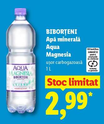 BIBORȚENI Apă minerală Aqua Magnesia