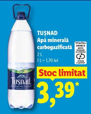 TUȘNAD Apă minerală carbogazificată