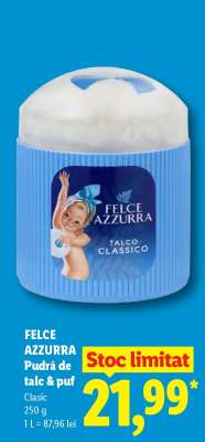 FELCE AZZURRA Pudră de talc & puf