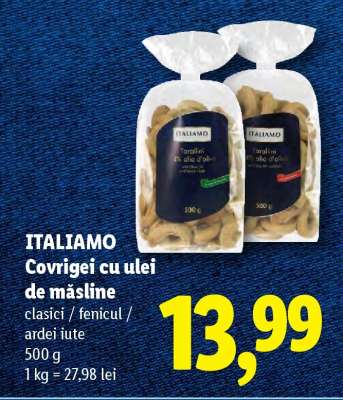 ITALIAMO Covrigei cu ulei de măsline