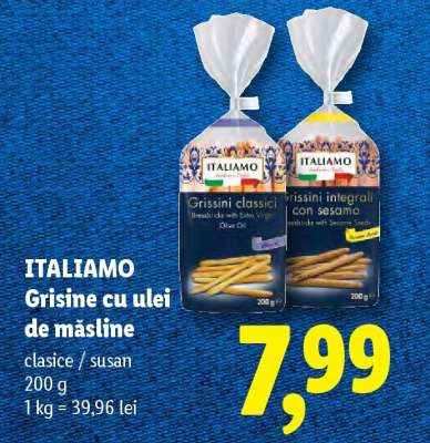 ITALIAMO Grisine cu ulei de măsline