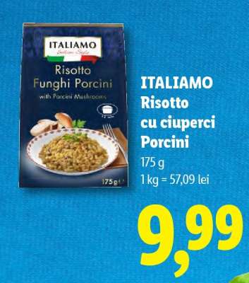 Italiamo Risotto cu ciuperci Porcini