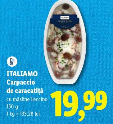 ITALIAMO Carpaccio de caracatiță