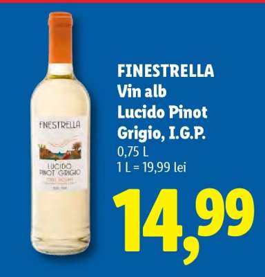 FINESTRELLA Vin alb Lucido Pinot Grigio, I.G.P.