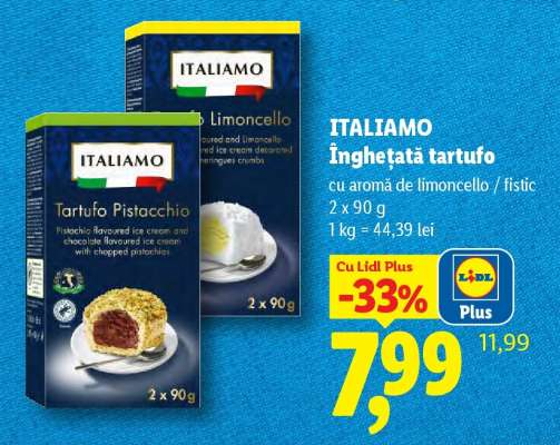 ITALIAMO Înghețată tartufo
