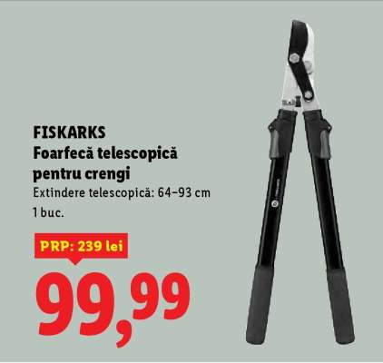 FISKARS Foarfecă telescopică pentru crengi