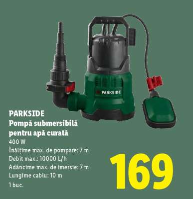 PARKSIDE Pompă submersibilă pentru apă curată