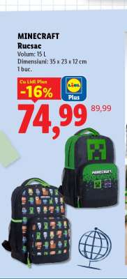 MINECRAFT Rucsac