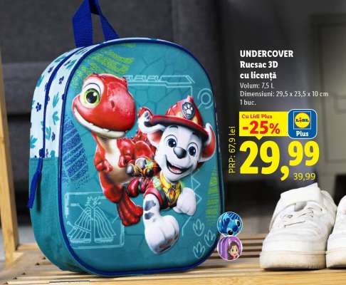 UNDERCOVER Rucsac 3D, cu licență