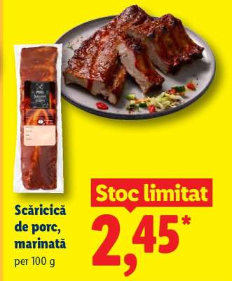 Scăricică de porc marinată