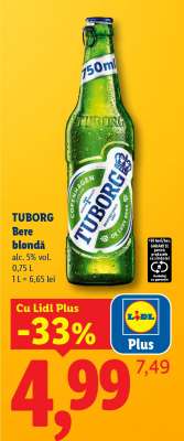 TUBORG Bere blondă