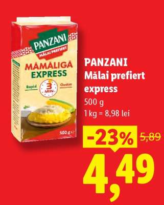 PANZANI Mălai prefiert express