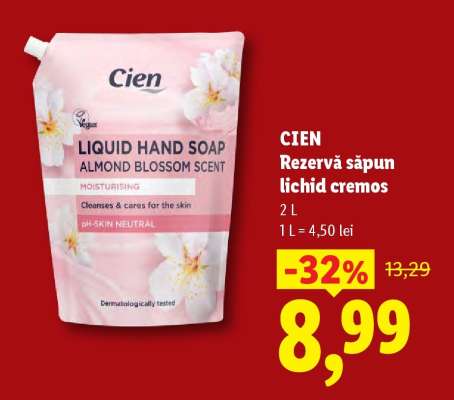 CIEN Rezervă săpun lichid cremos
