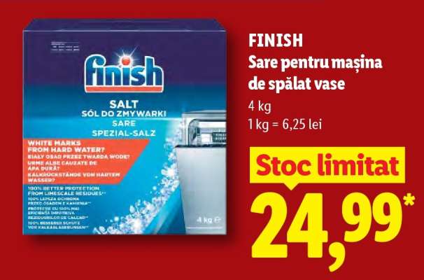 Finish Sare pentru mașina de spălat vase