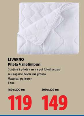 LIVARNO Pilotă 4 anotimpuri