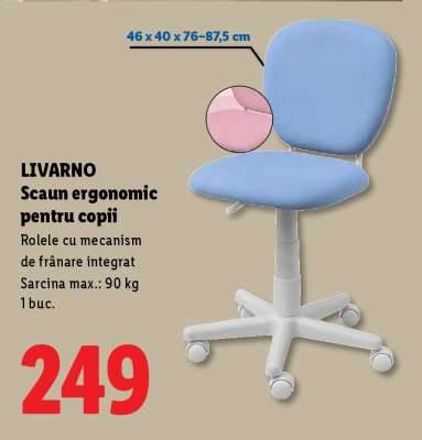 LIVARNO Scaun ergonomic pentru copii