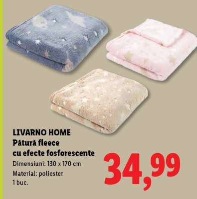 Livarno home Pătură fleece