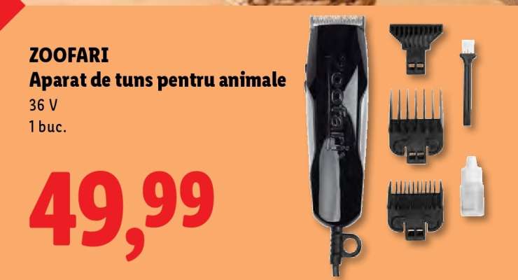 ZOOFARI Aparat de tuns pentru animale