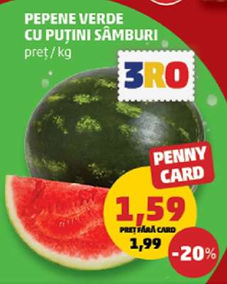 Pepene verde cu puțini sâmburi