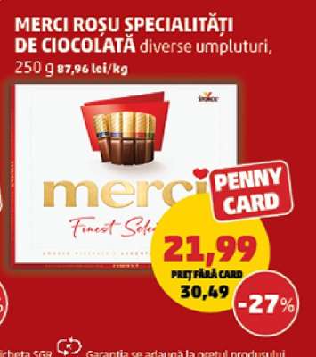 MERCI ROȘU SPECIALITĂȚI DE CIOCOLATĂ