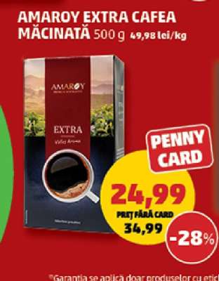 AMAROY EXTRA CAFEA MĂCINATĂ 500 g