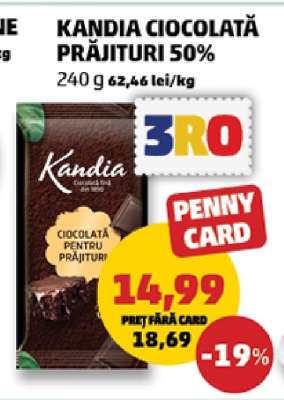 Kandia Ciocolată Prăjituri 50%