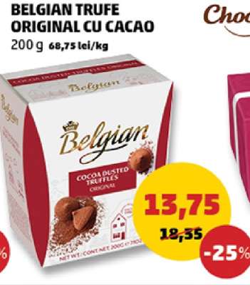BELGIAN TRUFE ORIGINAL CU CACAO