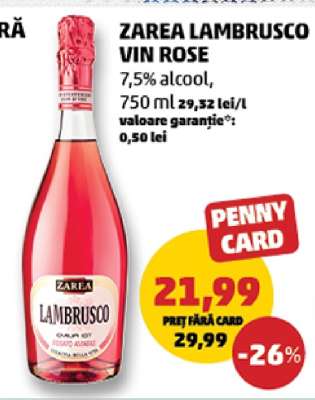 Zarea Lambrusco Vin Rose