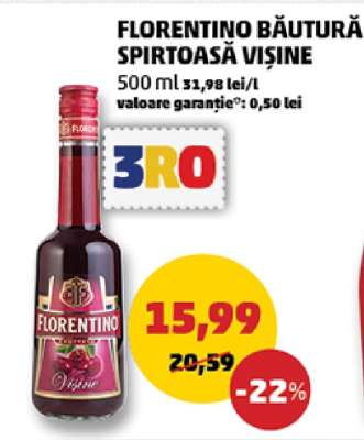 FLORENTINO BĂUTURĂ SPIRTOASĂ VIȘINE