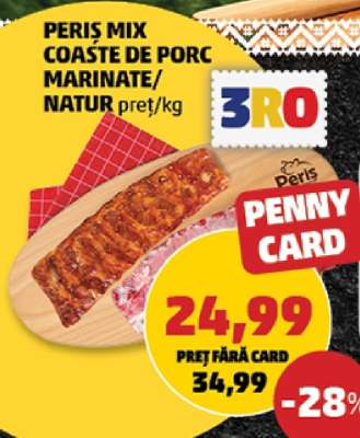 PERIȘ MIX COASTE DE PORC MARINATE/NATUR