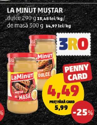 LA MINUT Muștar
