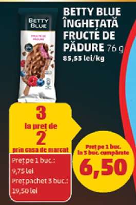 BETTY BLUE ÎNGHEȚATĂ FRUCTE DE PĂDURE 76 g