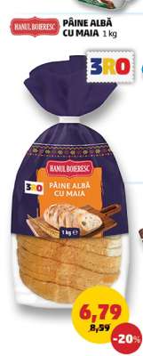 Pâine albă cu maia 1 kg