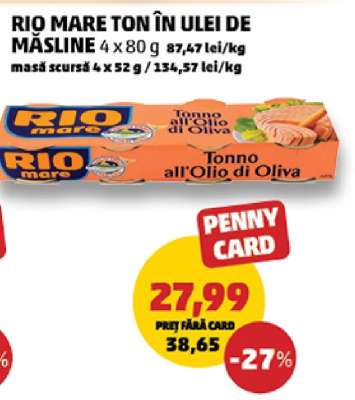 RIO MARE TON ÎN ULEI DE MĂSLINE