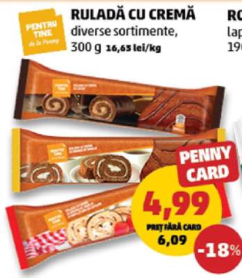 Ruladă cu cremă