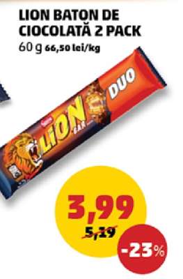 Lion Baton de Ciocolată 2 Pack