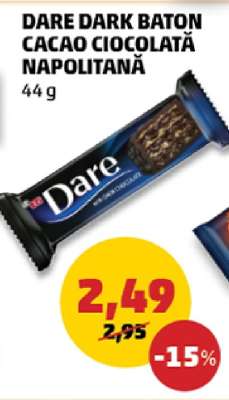 DARE DARK BATON CACAO CIOCOLATĂ NAPOLITANĂ