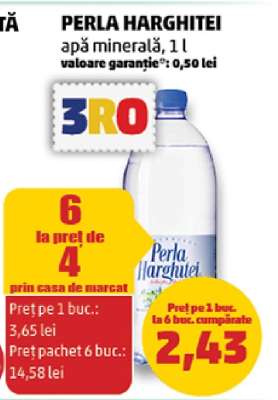 PERLA HARGHITEI apă minerală, 1 l