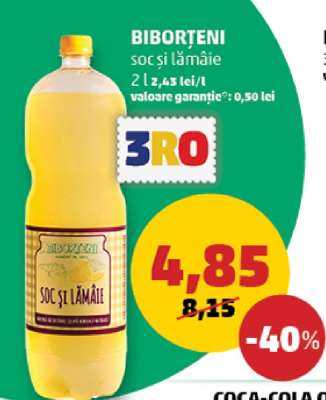 BIBORTENI soc și lămâie