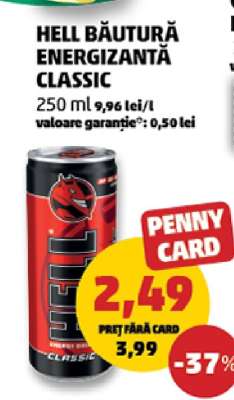 HELL BĂUTURĂ ENERGIZANTĂ CLASSIC