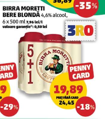 BIRRA MORETTI Bere blondă