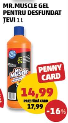 Mr. Muscle Gel pentru desfundat țevi 1L